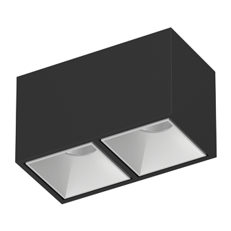 Накладной светодиодный светильник Ledron KUBING 2 Black-White TRIAC