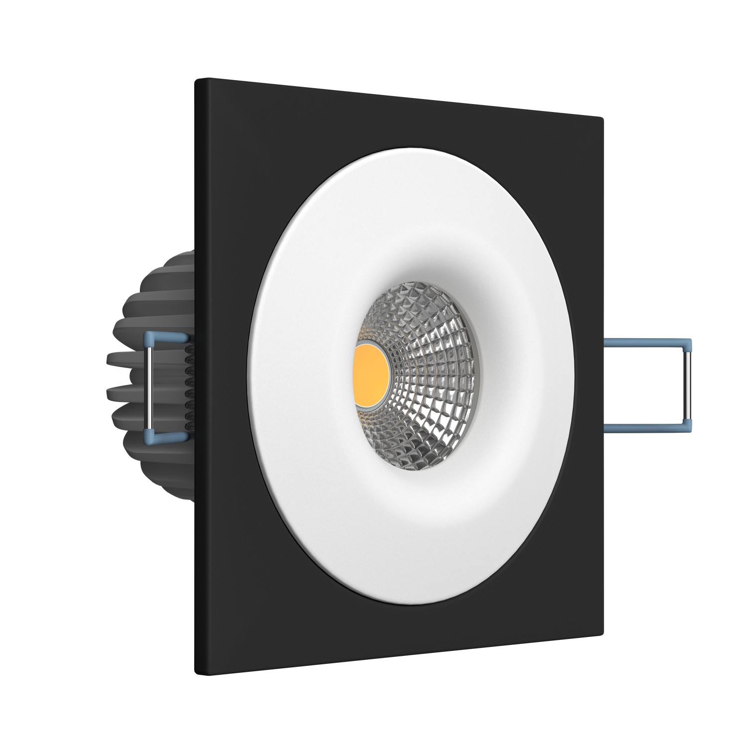 Встраиваемый светодиодный светильник Ledron LH07S-R SQ Black-White 3000K TRIAC
