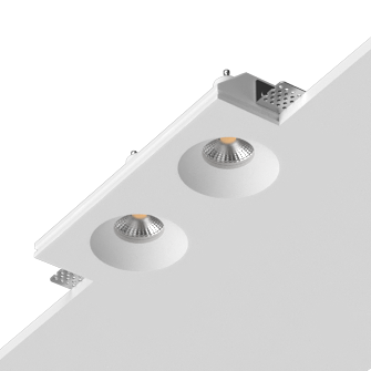Встраиваемый гипсовый светильник под сменную лампу LUMI SQ2 107x233 D73