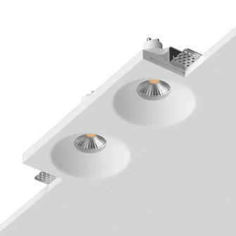 Встраиваемый гипсовый светильник под сменную лампу LUMI SQ2 111x235 D85