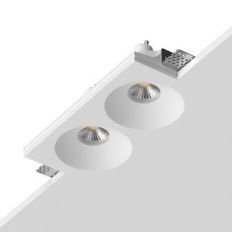 Встраиваемый гипсовый светильник под сменную лампу LUMI SQ2 116x225 D90