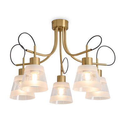 Люстра FR5522PL-05BS Карамель / Caramel E27x5