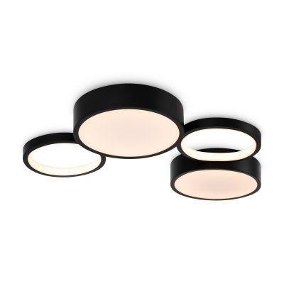 Потолочный светильник FR6080CL-L92B Молекула / Molecule 69 Вт LED с пультом ДУ