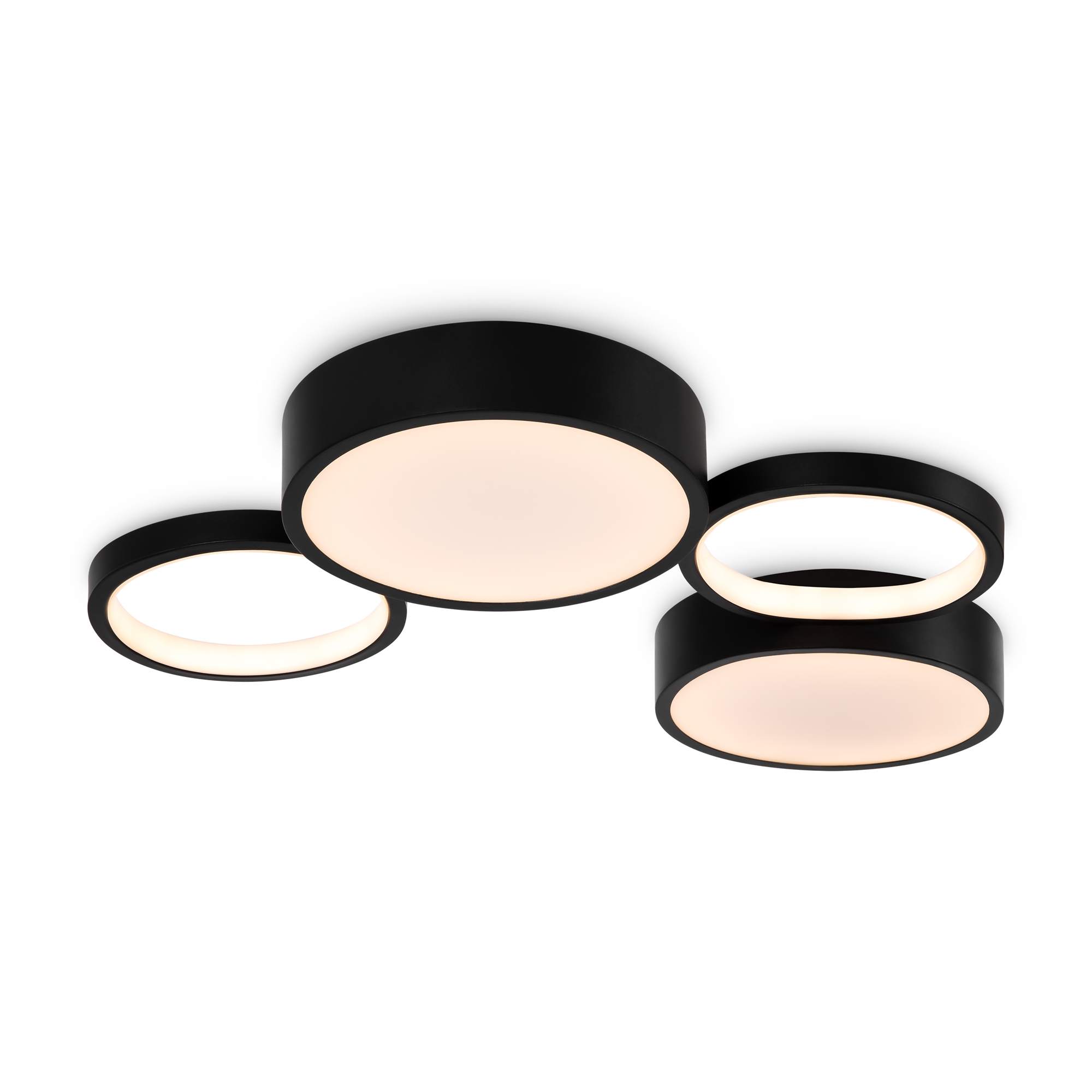 Потолочный светильник FR6080CL-L92B Молекула / Molecule 69 Вт LED с пультом ДУ