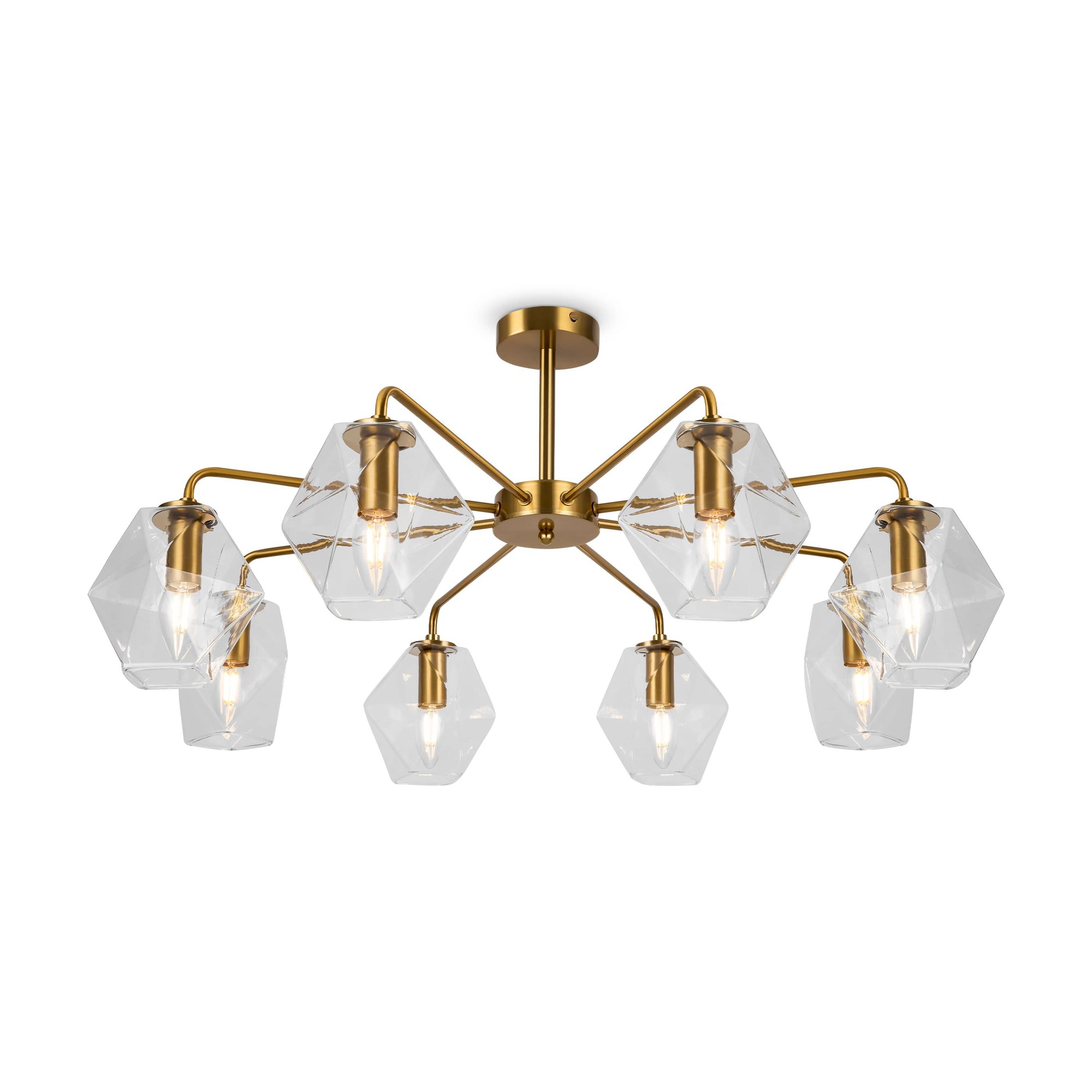 Люстра FR5177PL-08BS Измерение / Dimension E14x8