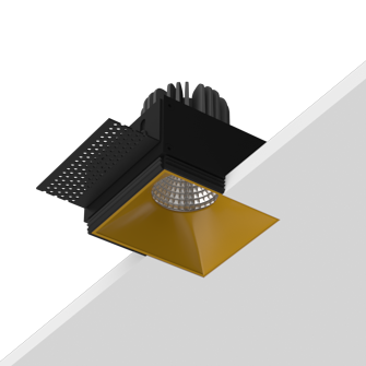 Встраиваемый светодиодный светильник Ledron RISE SQ H KIT1 LED 3K Gold