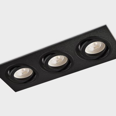SAG303-4 black/black светильник встраиваемый поворотный