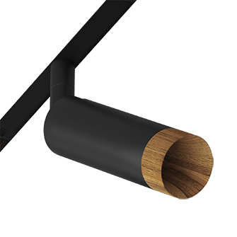 Светодиодный светильник для магнитной системы Ledron Sagi S40 Wooden Zigbee Black 3000K