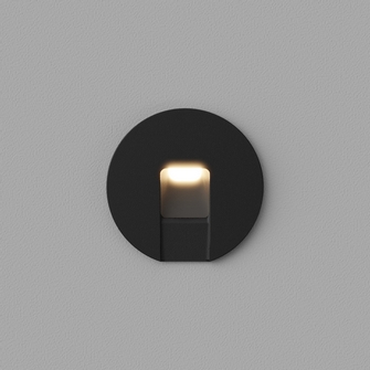 Встраиваемый светодиодный светильник для стен и ступеней Ledron WLB126/1W Black