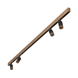 Магнитный трек Ledron АВД-5412-2500 Mini Wooden Black