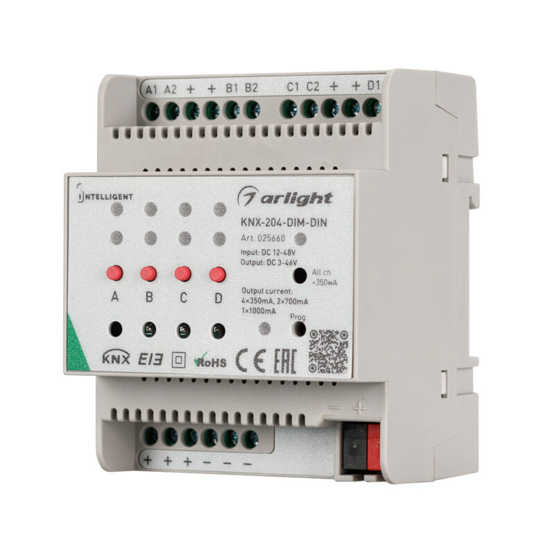 INTELLIGENT ARLIGHT Диммер KNX-204-DIM-DIN