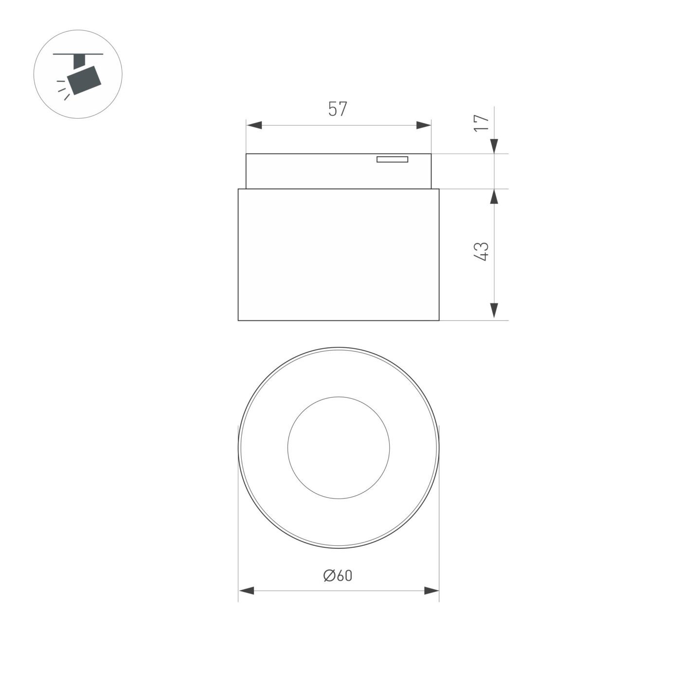 Светильник MAG-MICROCOSM-POINT-R60-5W Warm3000