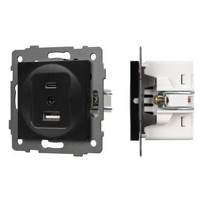 Механизм USB розетки SCT-MUAC-PL-BK-V
