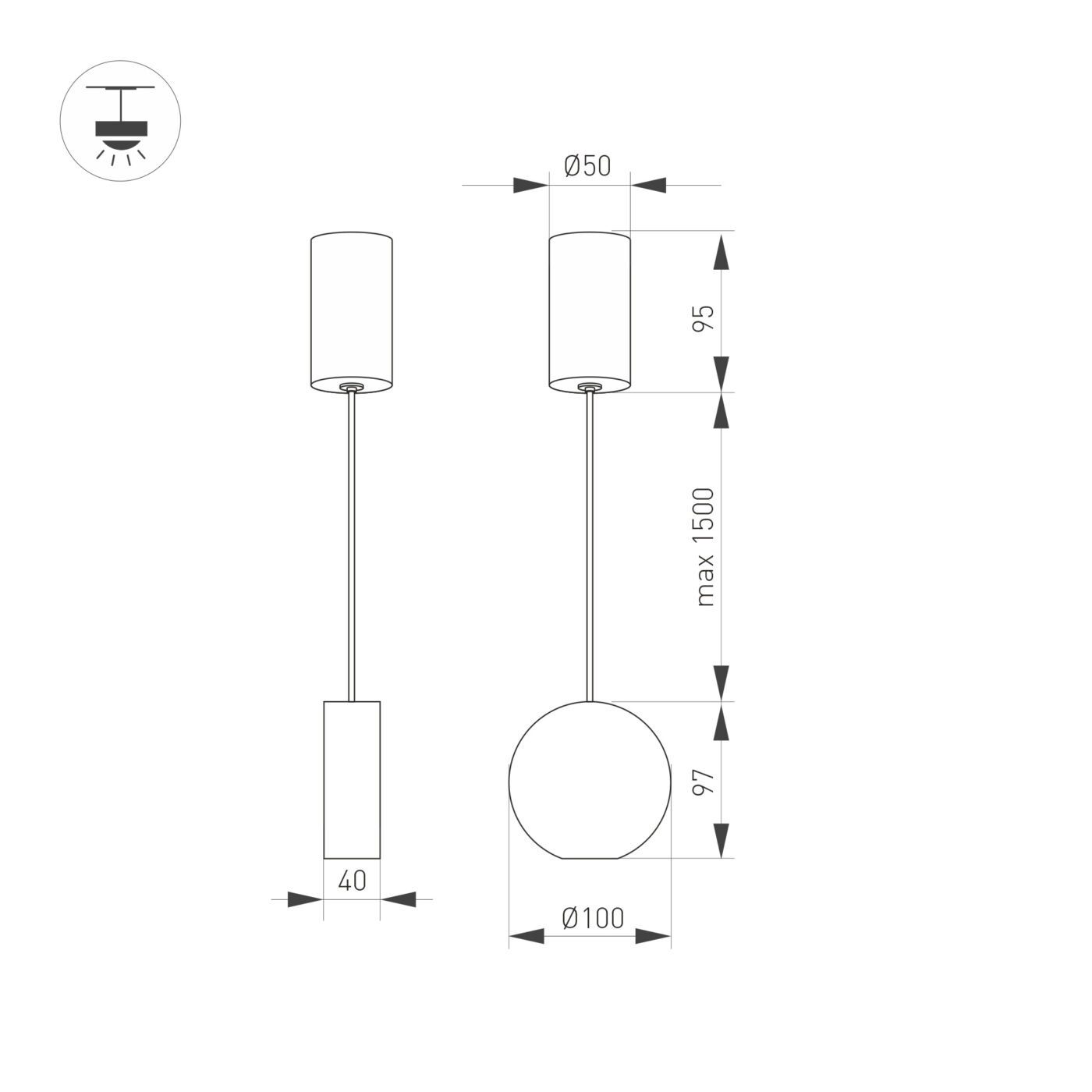 Светильник SP-ELEMENTA-ROLL-R100-9W Warm3000