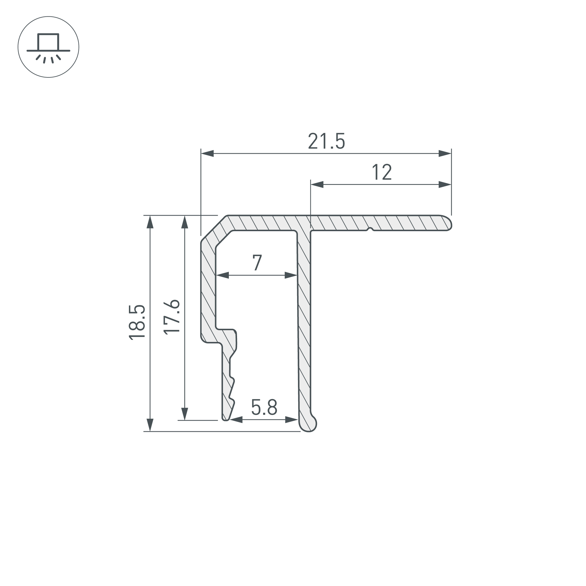 Профиль STRETCH-CEIL-TECH-2500