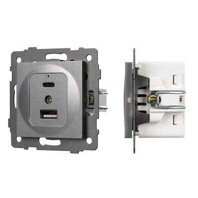 Механизм USB розетки SCT-MUAC-PL-GR-V