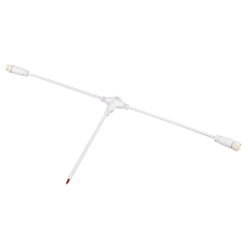 Коннектор питания ARL-MOONLIGHT-SPI/DMX-CON-POWER-T-MID-WIRE-WH