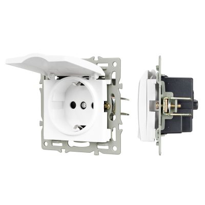 Механизм розетки влагозащищённый SCT-MCP-PL-WH