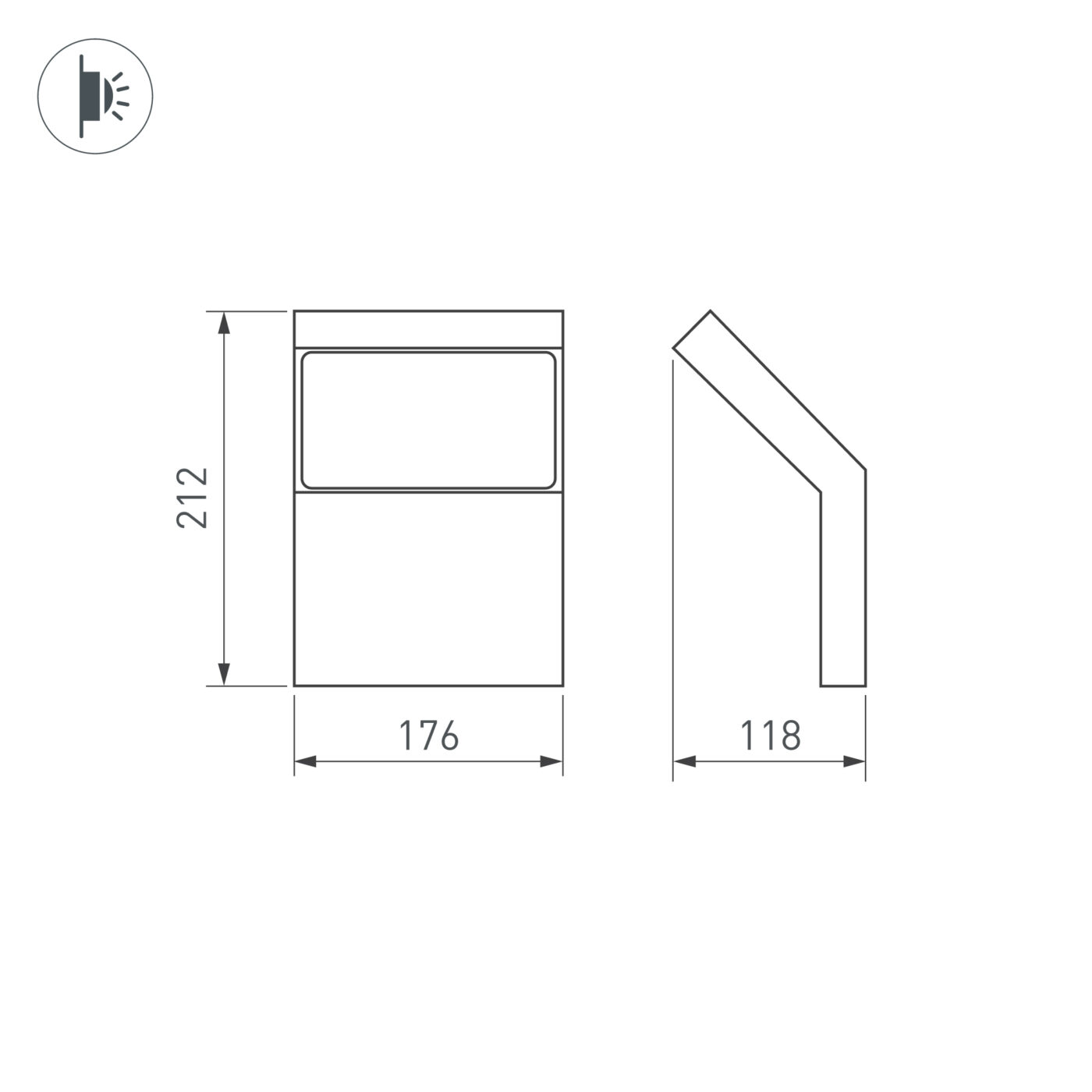Светильник LGD-ECRAN-WALL-9W Warm3000