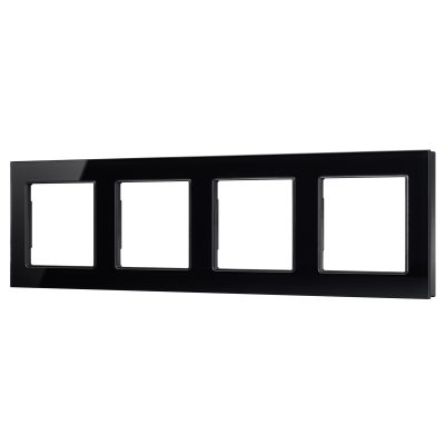 Рамка стеклянная FRM-GLARE-GS-4-BK
