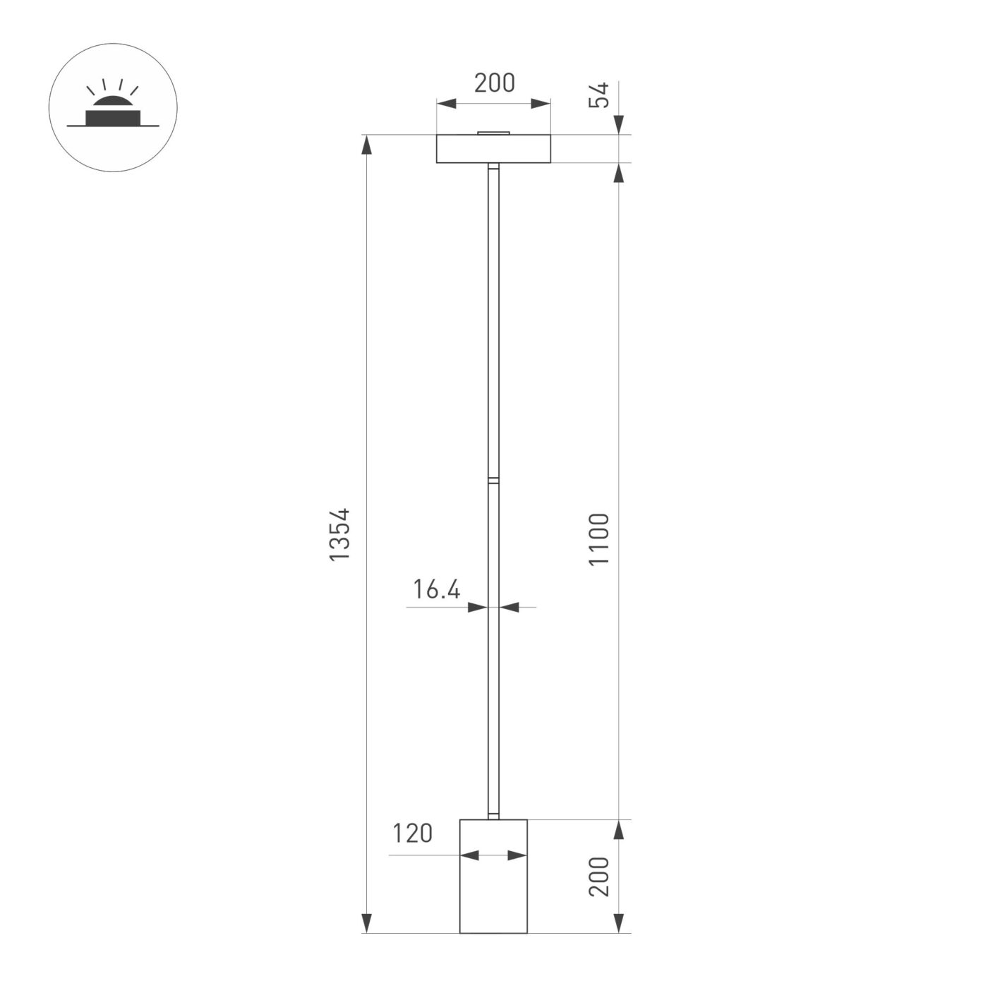 Светильник SP-SAMSARA-FLOOR-16W Warm3000
