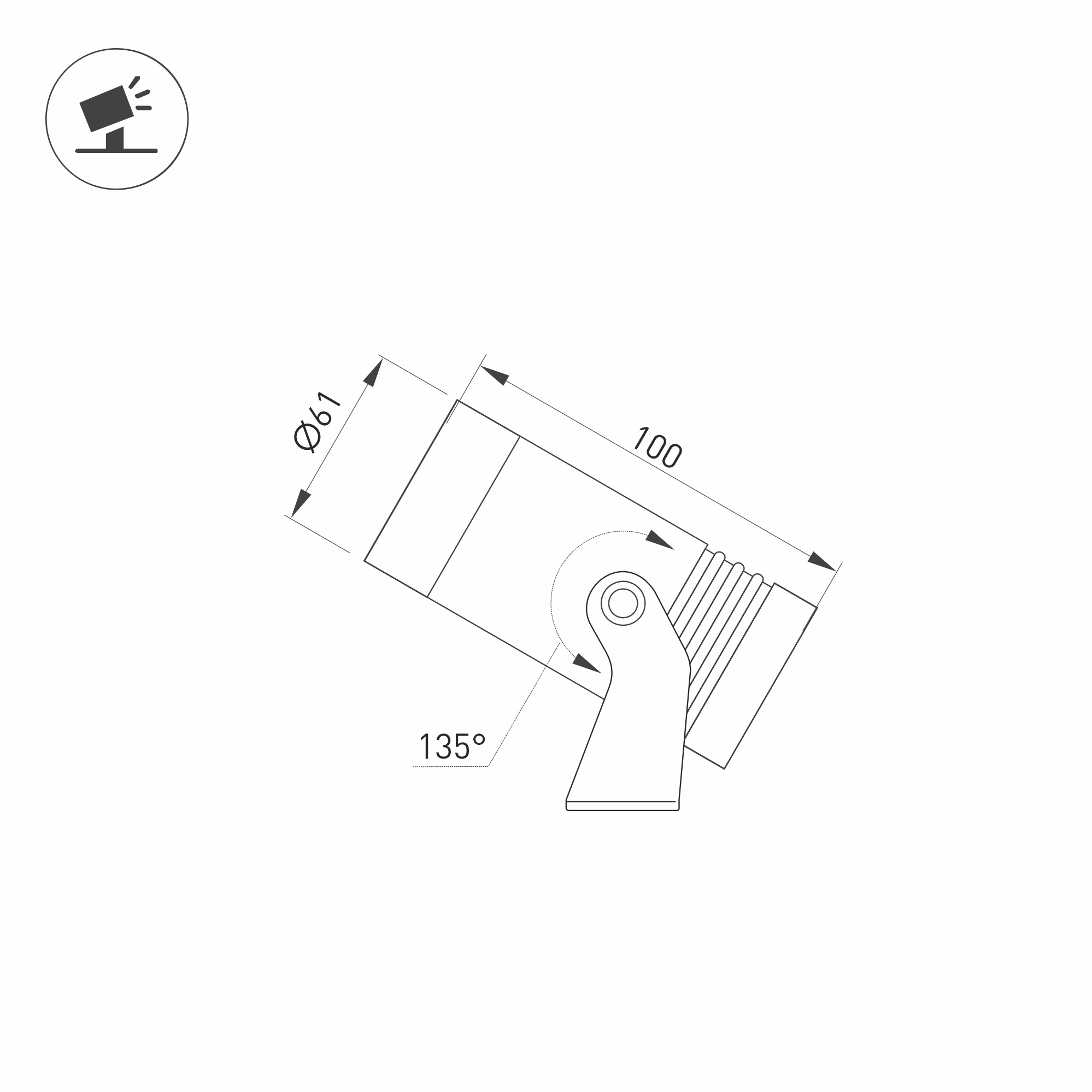 Светильник ALT-RAY-R61-15W Day4000