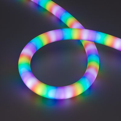 Лента герметичная SPI MOONLIGHT-BLACK-TOP-G180-D25mm 12V RGB-PX2