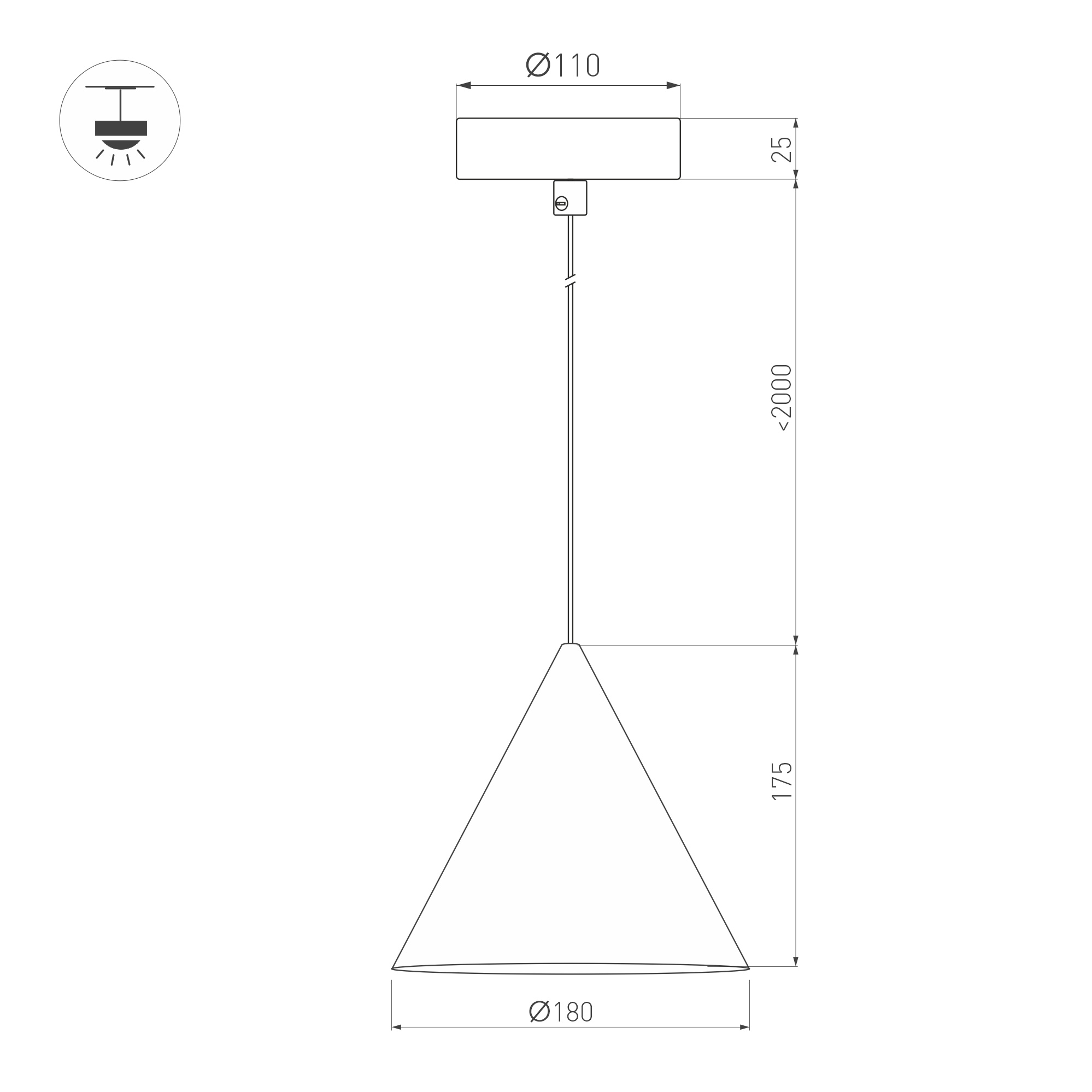 Светильник SP-MAKOTO-R180-10W Warm3000