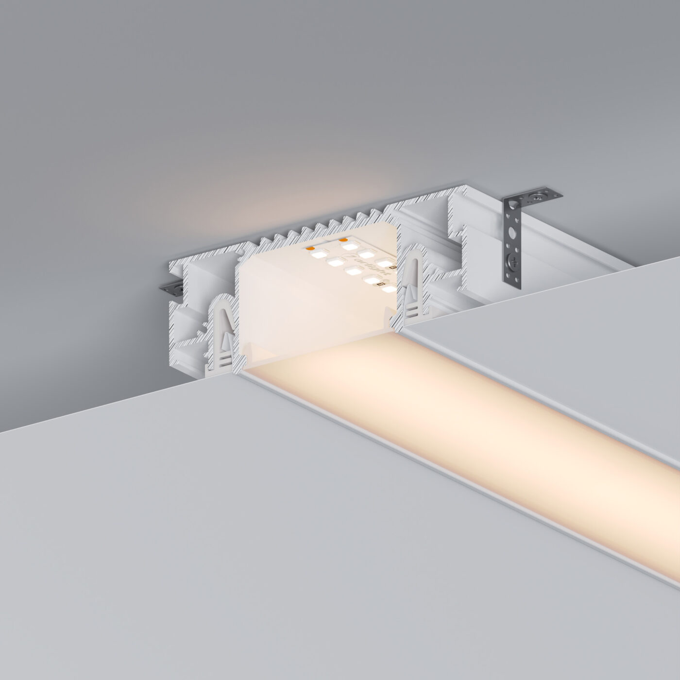 Профиль STRETCH-41-CEIL-CENTER-2000 WHITE