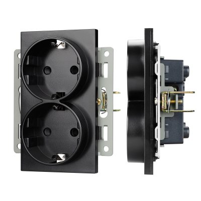 Механизм электрической розетки SCT-MEUD-PL-BK