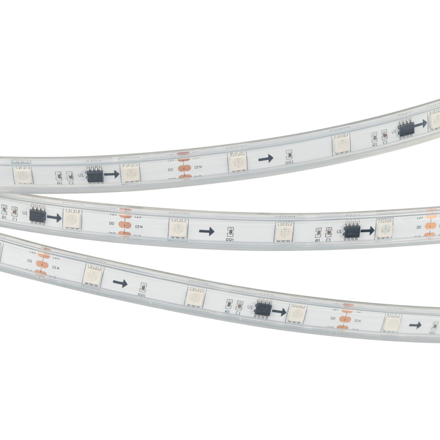 Лента герметичная SPI-P-B30-12mm 12V RGB-PX3