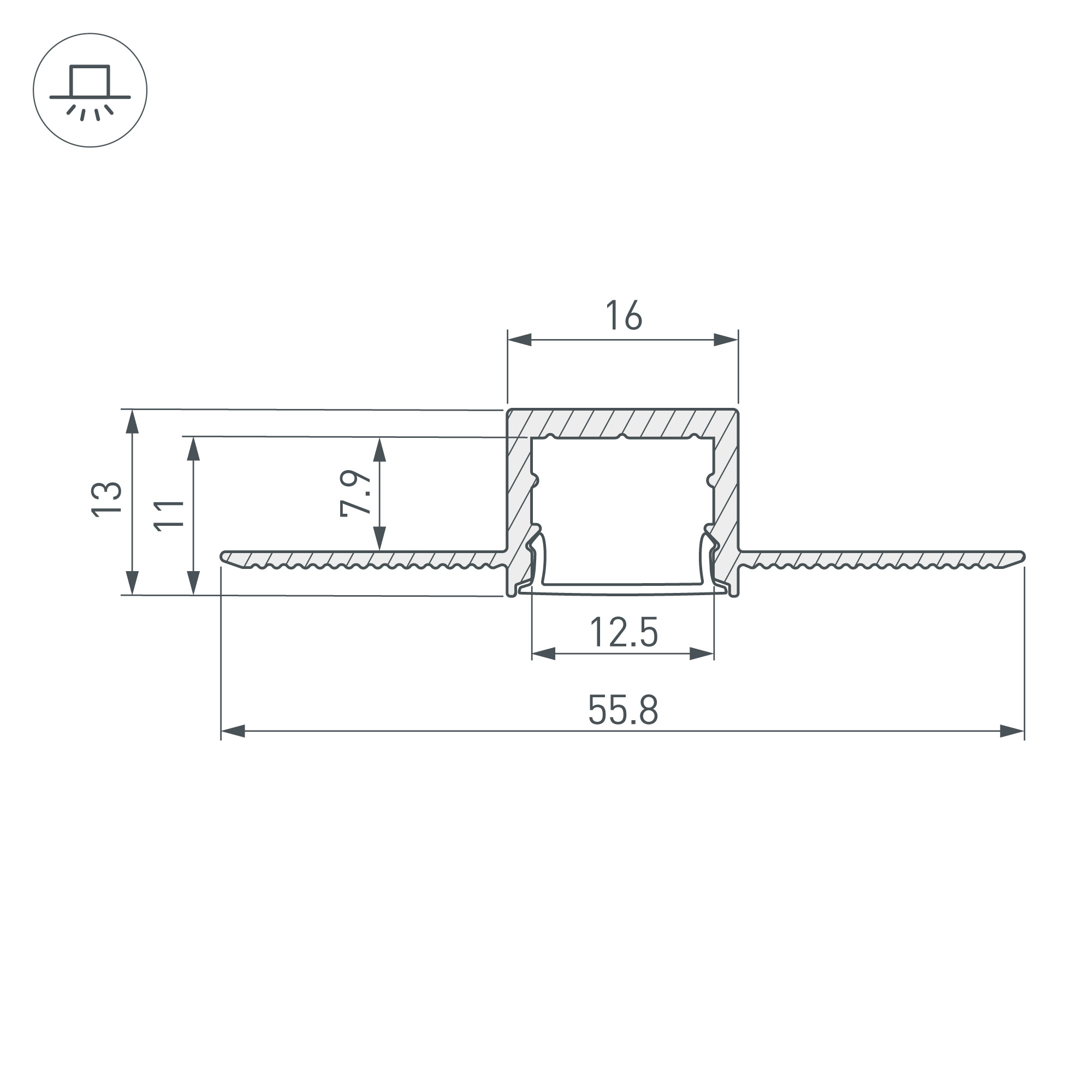 Профиль SL-LINIA16-FANTOM-2000 ANOD