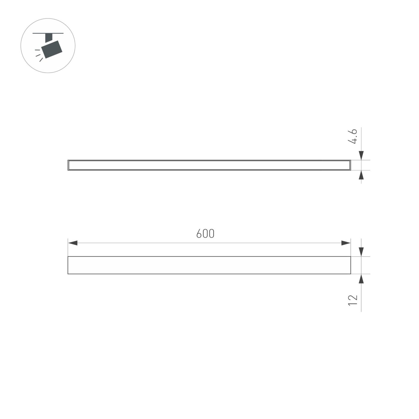 Светильник MAG-MICROCOSM-STRIP-L600-10W Day4000