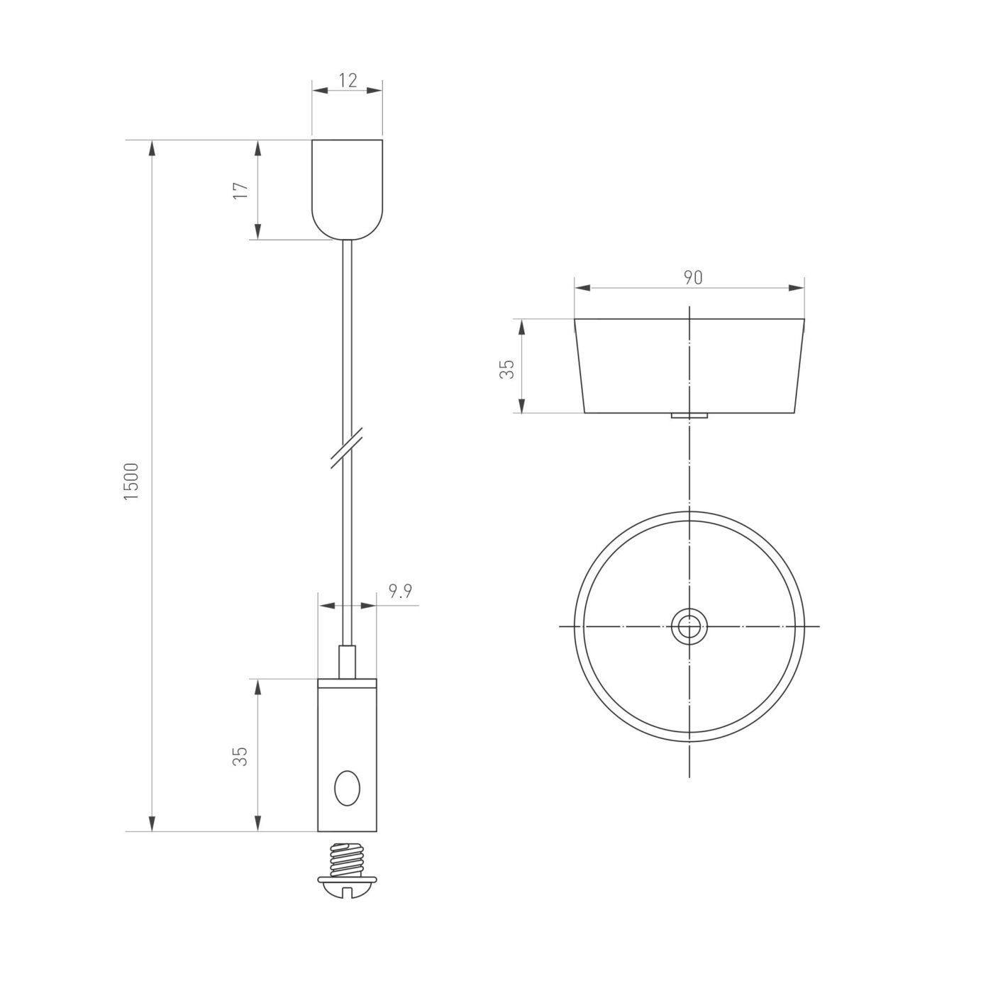 Светильник ALT-LINEAIR-FLAT-UPDOWN-DIM-S2094-600-25W Warm3000