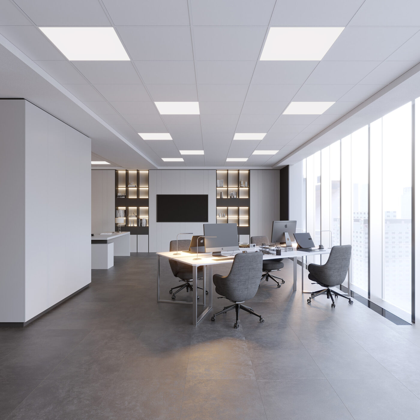 Светильник DL-TITAN-FRAMELESS-S600x600-40W Warm3000