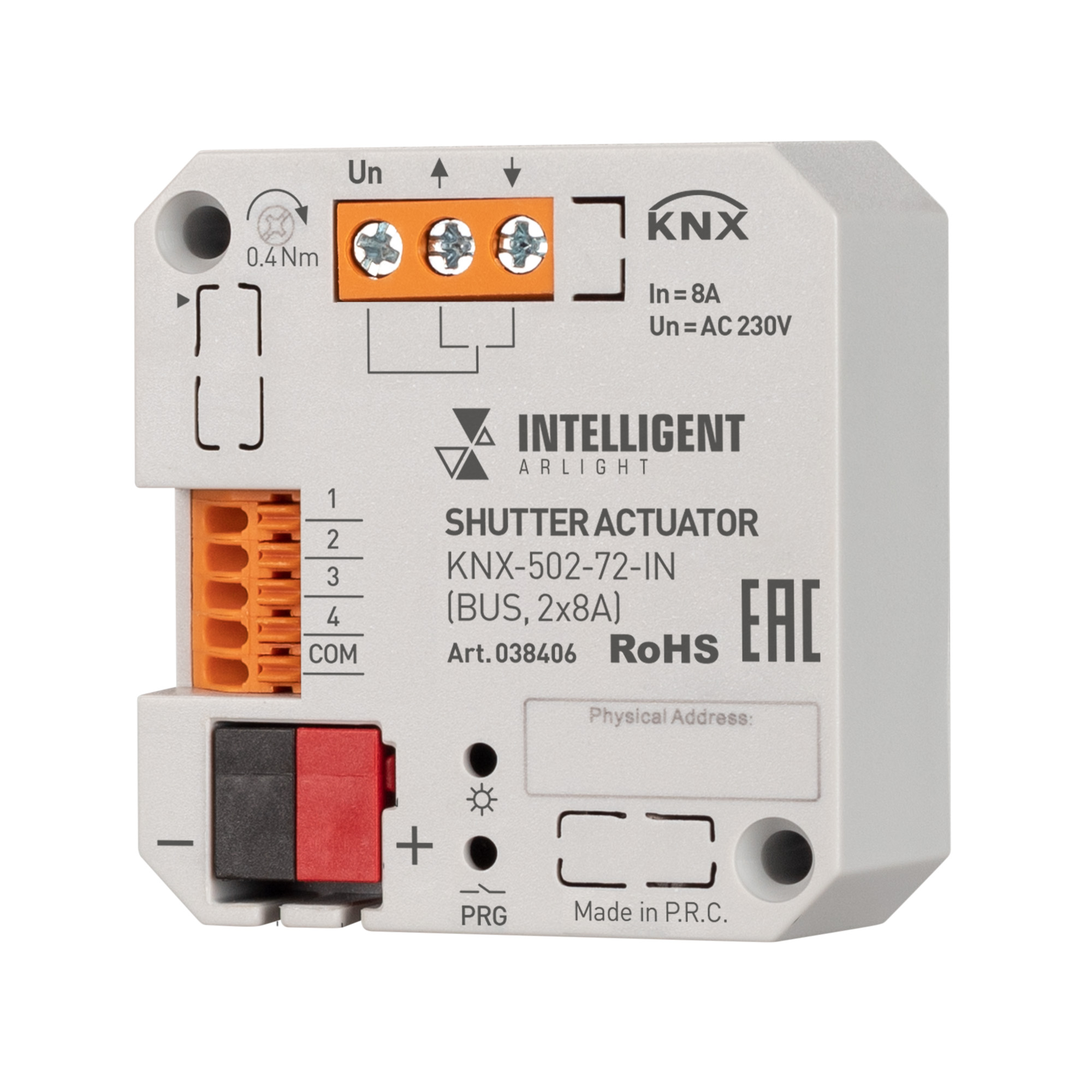 INTELLIGENT ARLIGHT Модуль управления шторами KNX-502-72-IN