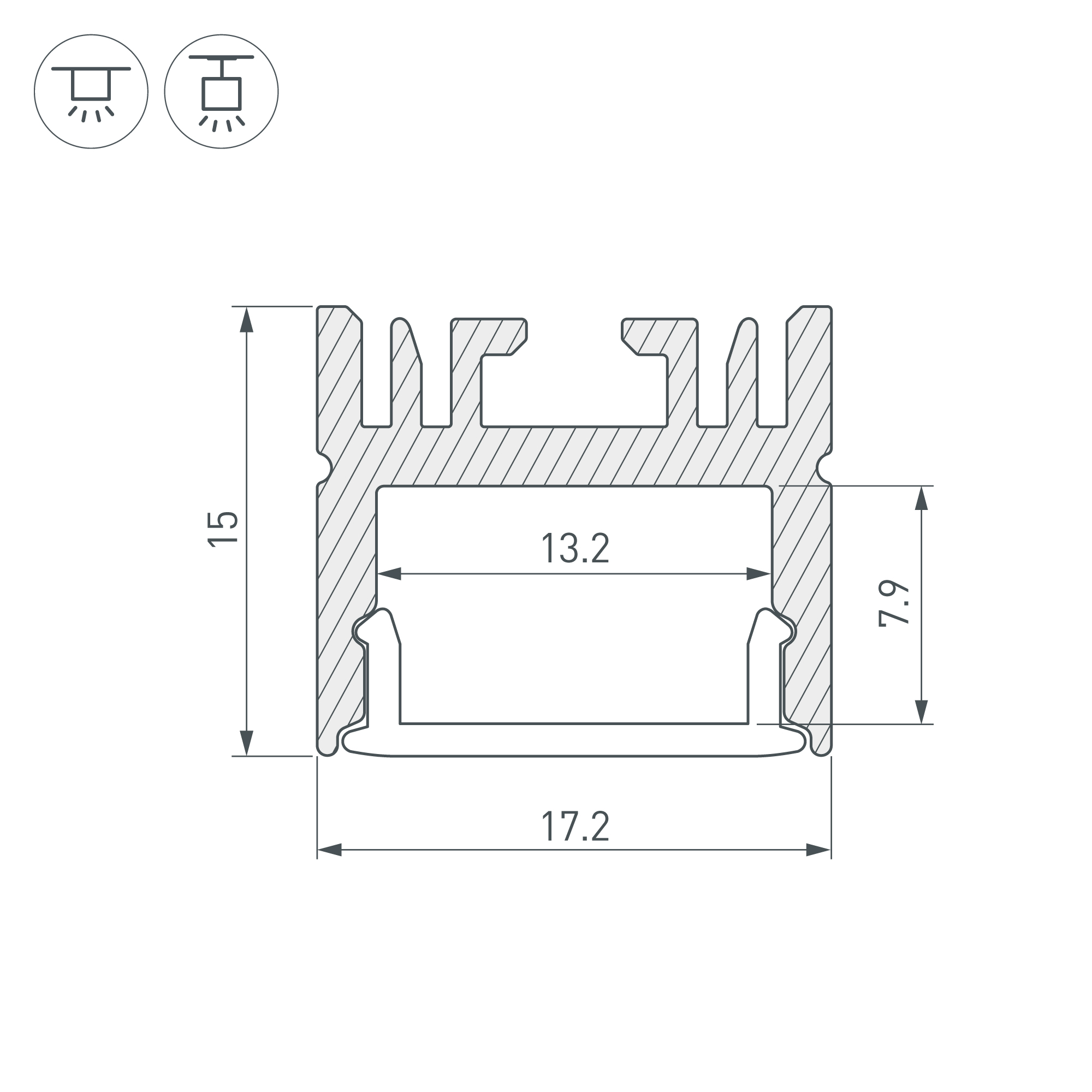 Профиль LINE-1716-2000 ANOD