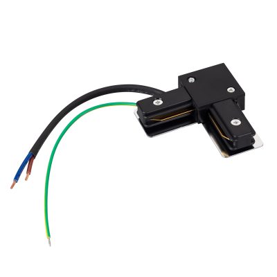 Коннектор угловой с питанием LGD-2TR-CON-L-POWER-BK