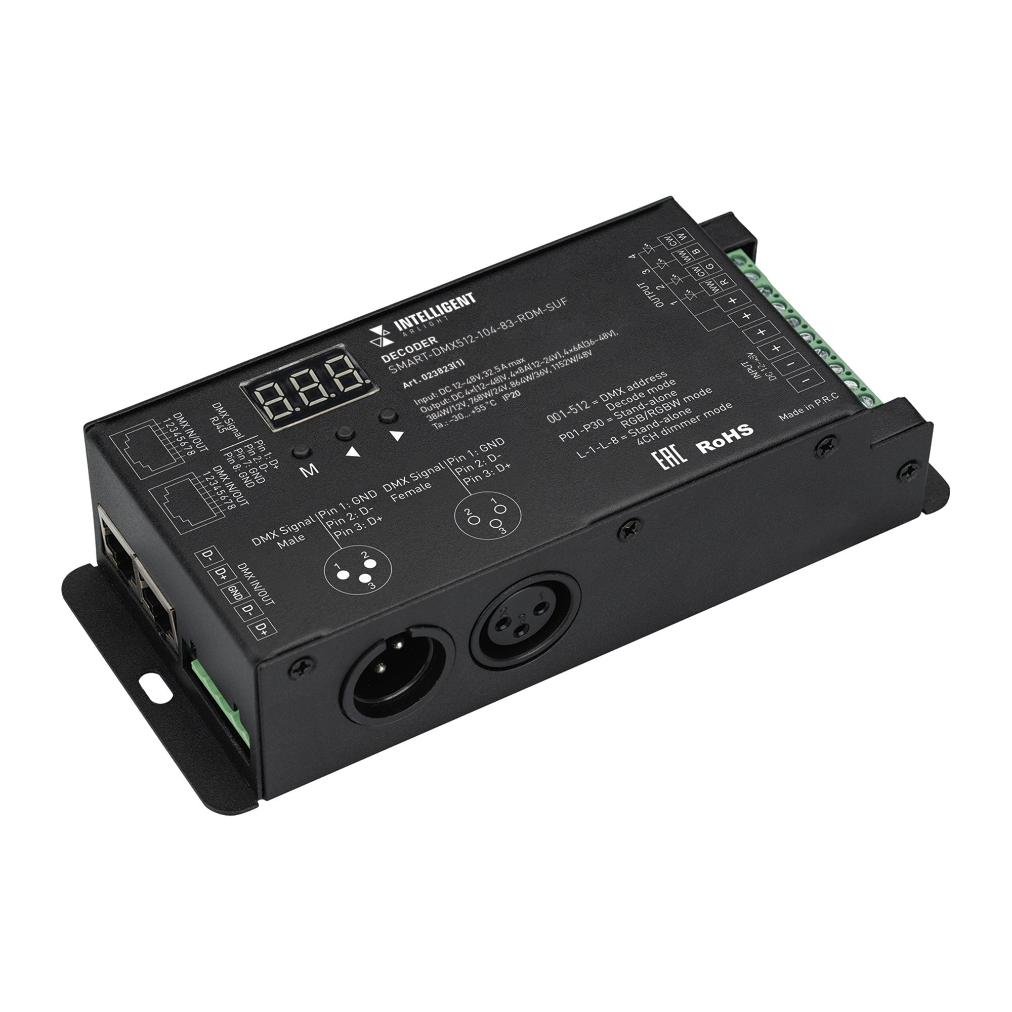 INTELLIGENT ARLIGHT Декодер SMART-DMX512-104-83-RDM-SUF