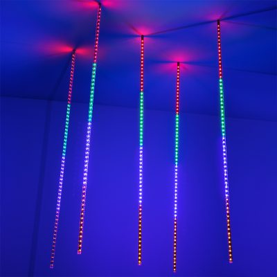 Светодиодная гирлянда ARD-ICEFALL-CLASSIC-D12-1000-5PCS-CLEAR-120LED-LIVE RGB