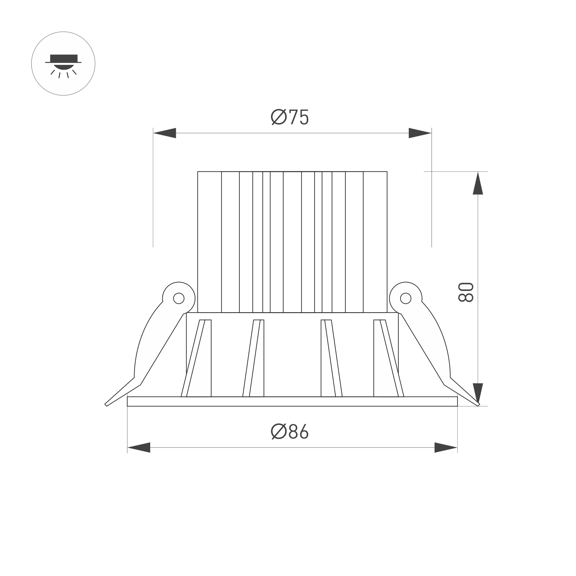 Светильник MS-FOGGY-BUILT-R86-10W Day4000