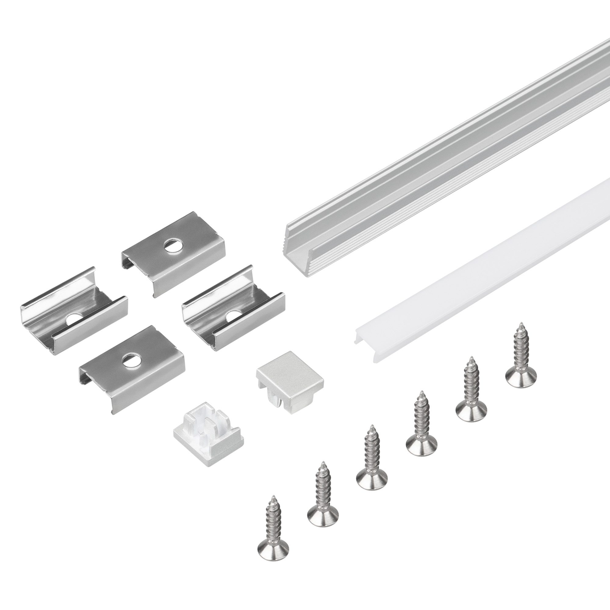 Профиль с экраном SL-MINI-8-2000 ANOD+OPAL