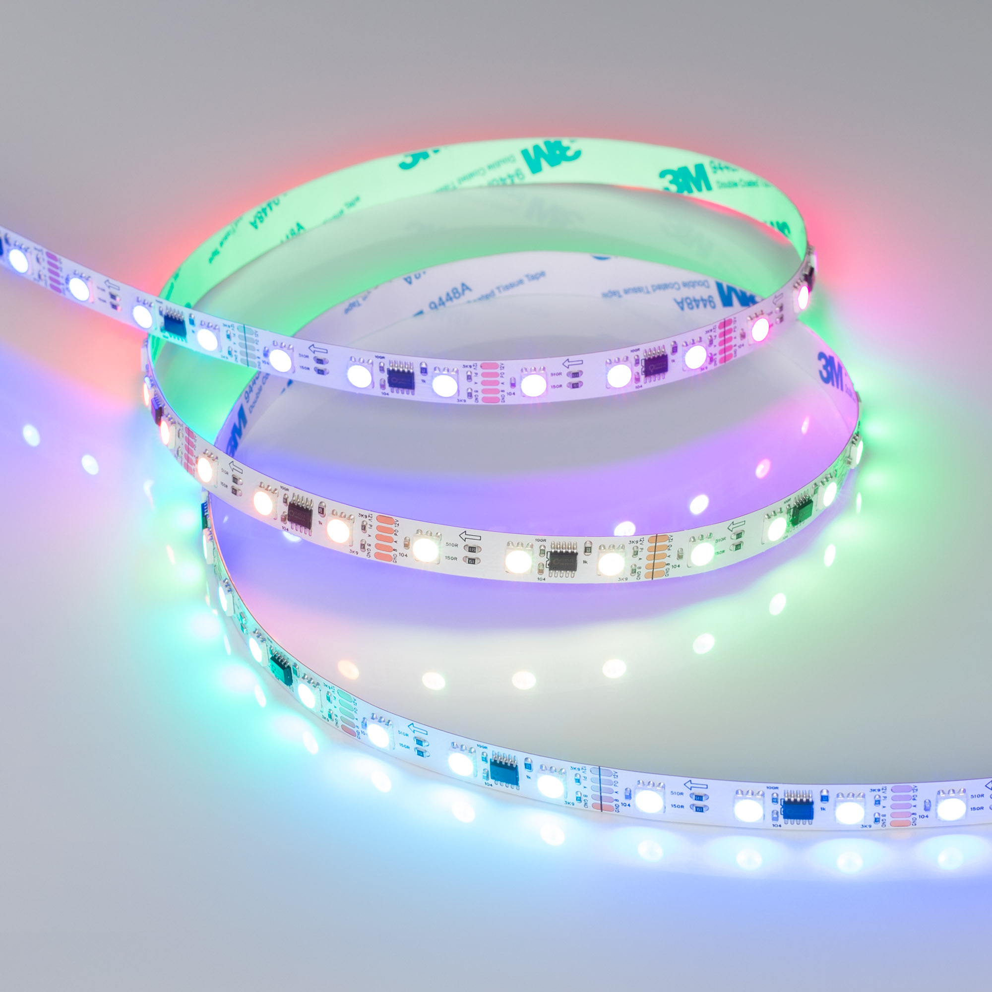 Лента DMX-B60-10mm 12V RGB-PX3