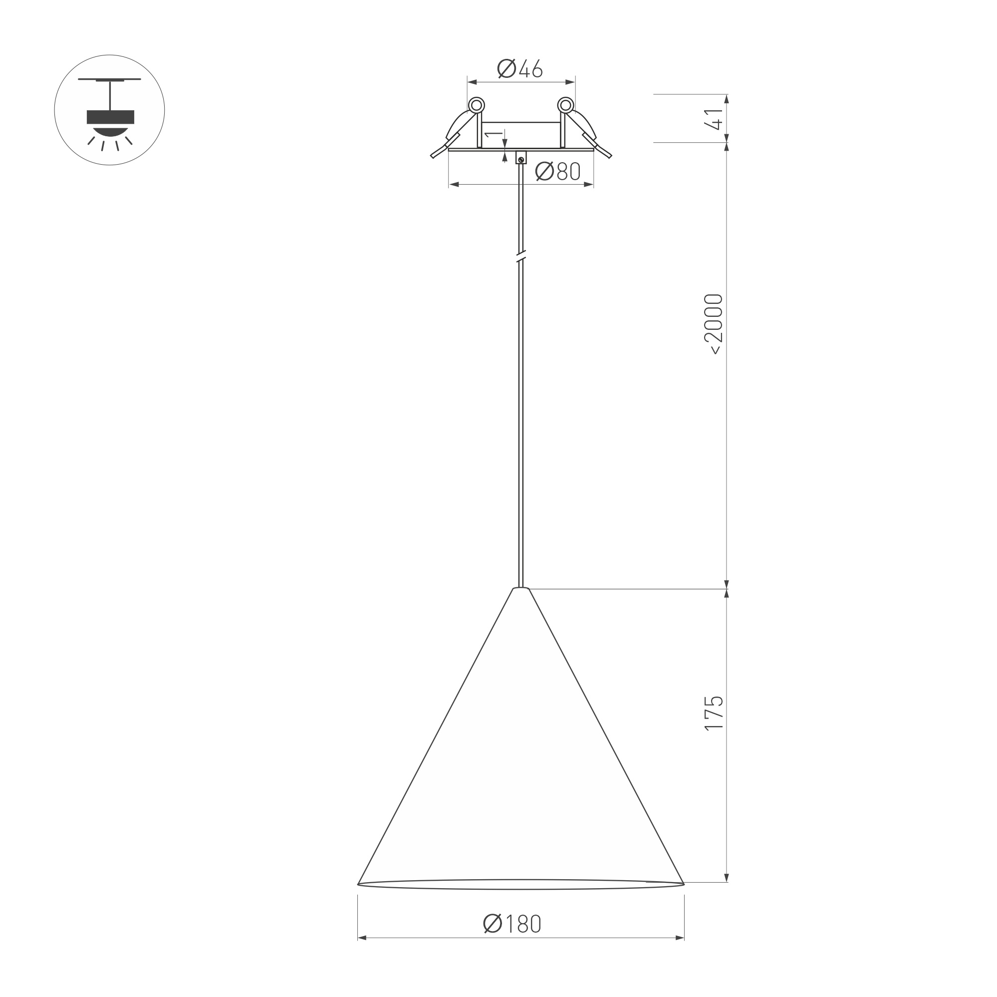 Светильник SP-MAKOTO-R180-10W Warm3000