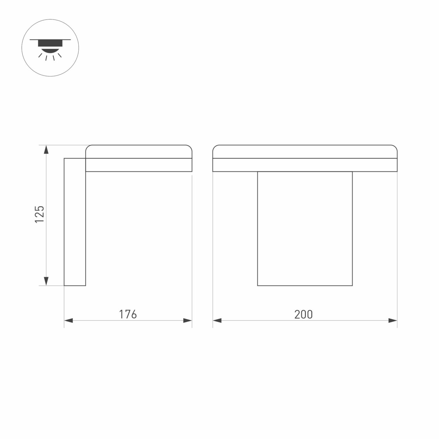 Светильник LGD-TENT-WALL-9W Warm3000
