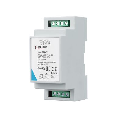 INTELLIGENT ARLIGHT Релейный модуль DALI2-701-72-ADDR-DRO-DIN Grey
