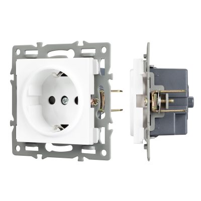 Механизм электрической розетки SCT-MEU1-PL-WH