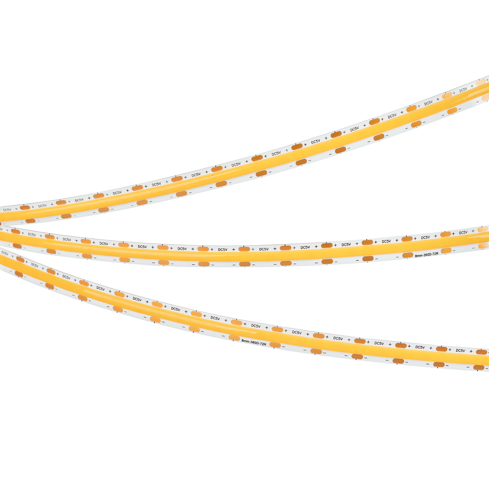 Лента COB-X360-8mm 5V Warm3000