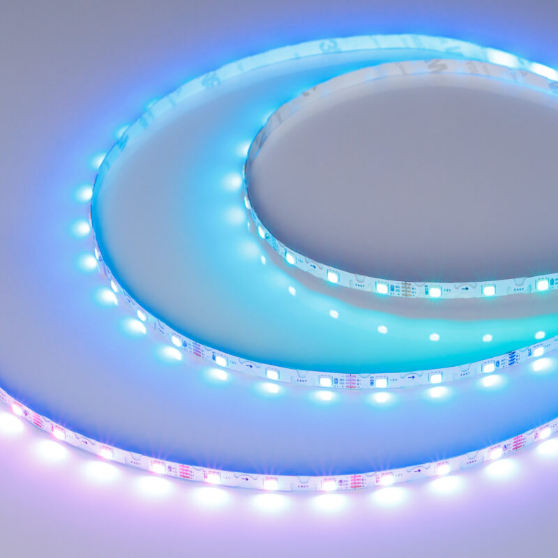 Лента SPI-RZ-F60-6mm 12V RGB-PX1-BPT
