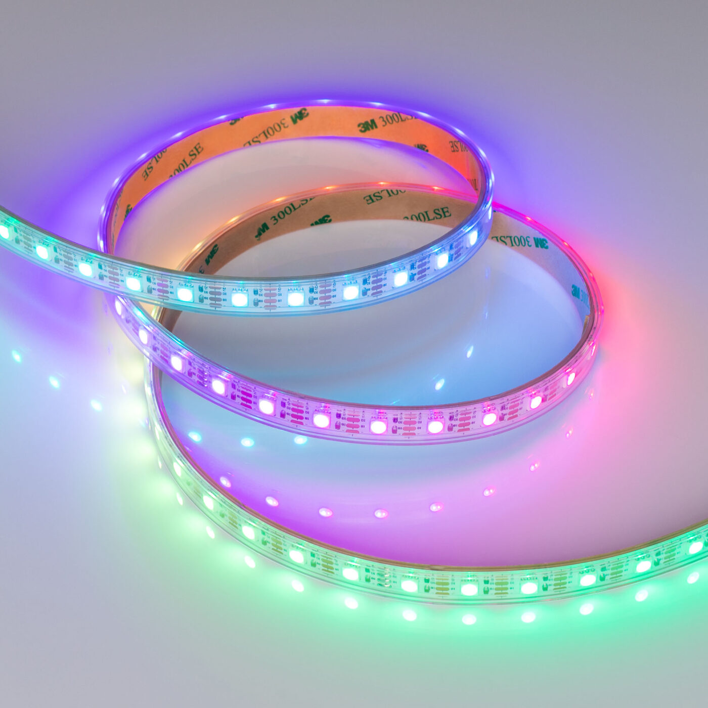 Лента герметичная SPI-P-B60-12mm 12V RGB-PX1-BPT